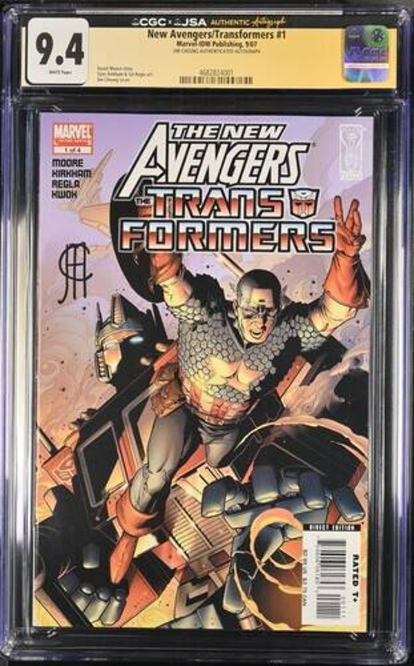 The New Avengers / Transformers #1 - Graded 9.4 CGC - Signed