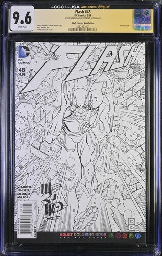 The Flash #48 Colourbook Variant - Graded 9.6 CGC - Signed