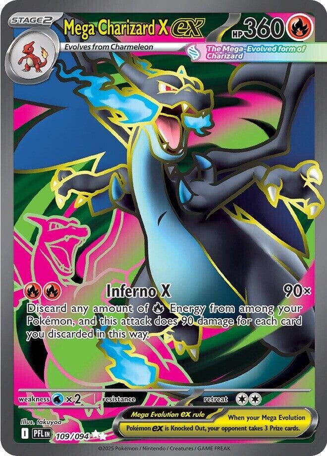 Mega Charizard X Ex 109/094 - Phantasmal Flames