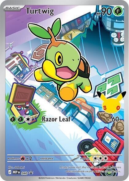 Turtwig 040 - Black Star Promo
