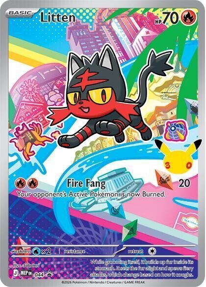 Litten 044 - Black Star Promo