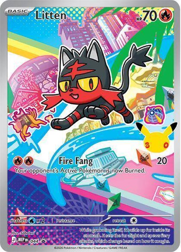 Litten 044 - Black Star Promo