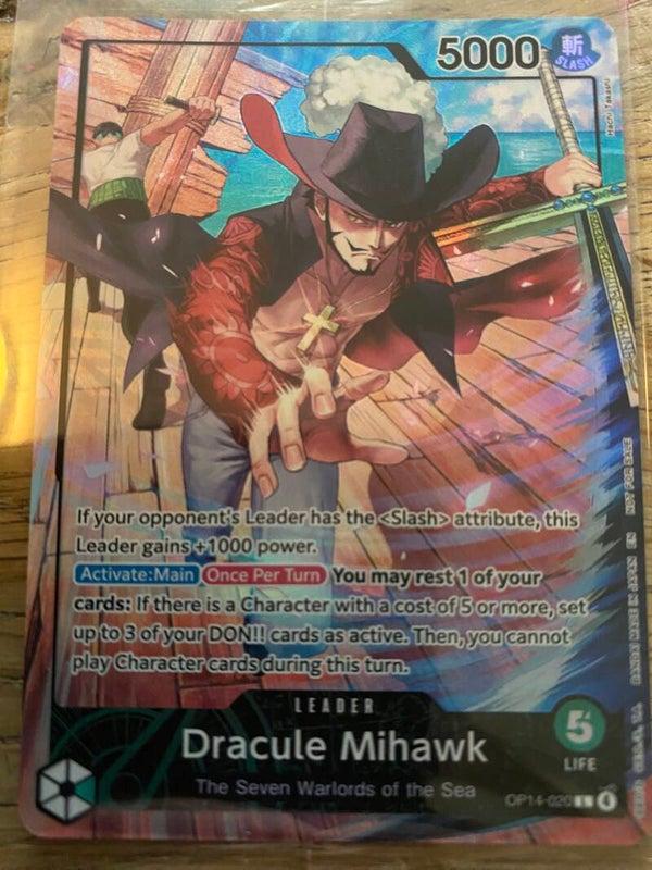 Dracule Mihawk OP14-20 PSA promo sealed