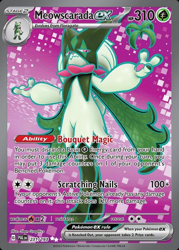 Meowscarada Ex 231/193 - Paldea Evolved