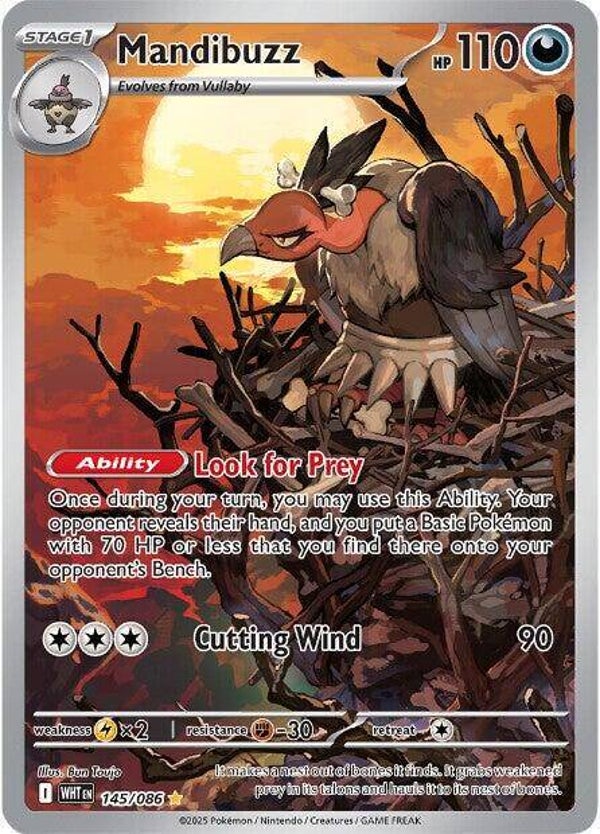 Mandibuzz 145/086 - White Flare