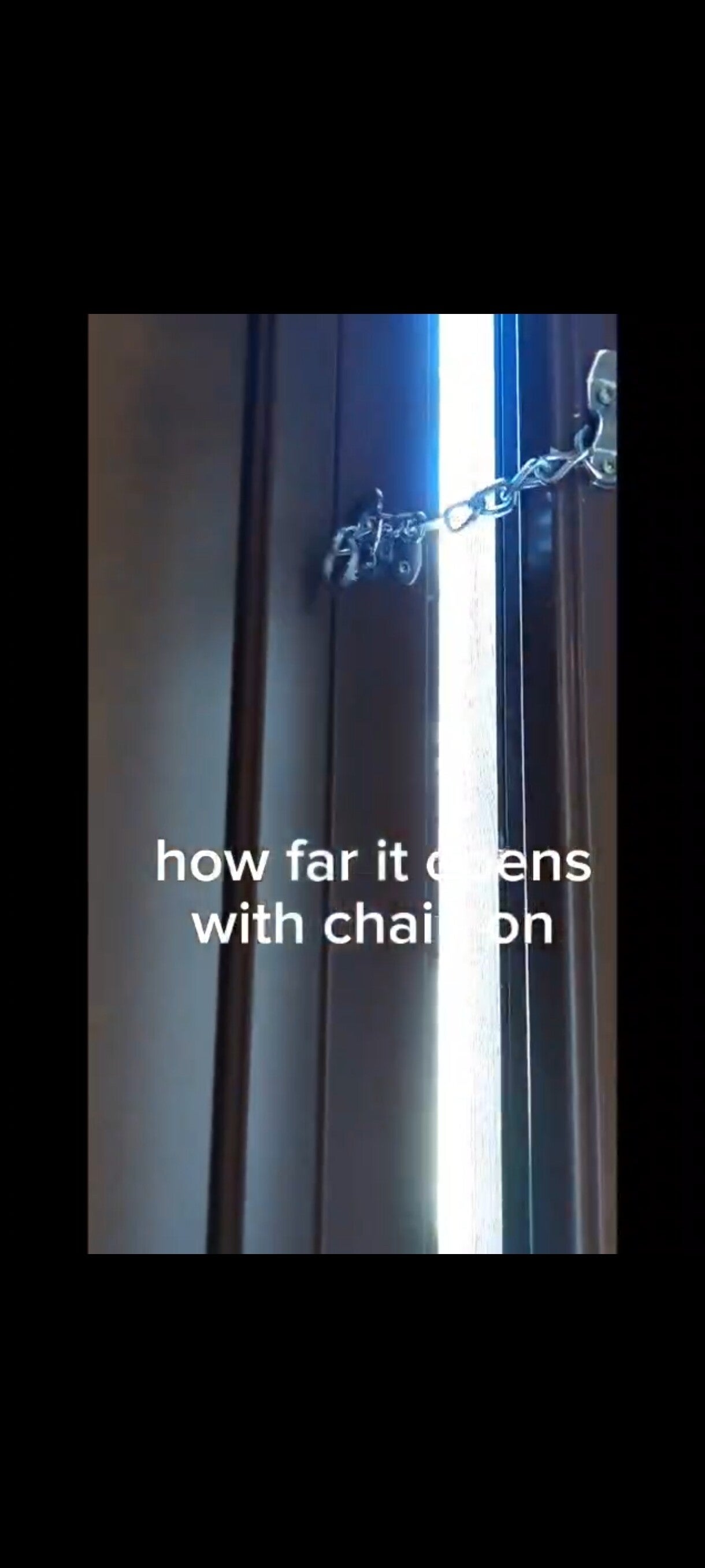 Chain for Safety on Front Door 