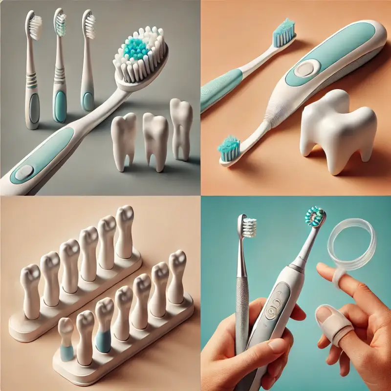 A three-sided toothbrush designed for autistic children, helping clean teeth efficiently with minimal sensory discomfort