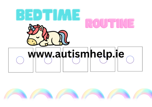 Bedtime Routine Visual Board - Unicorn