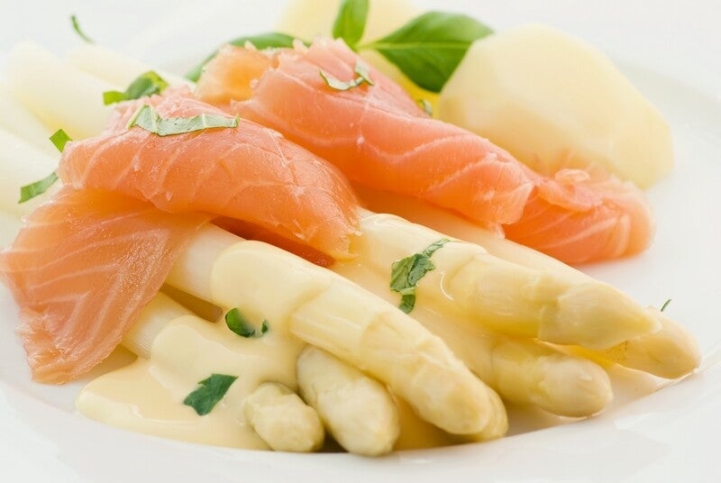 Zalm met asperges
