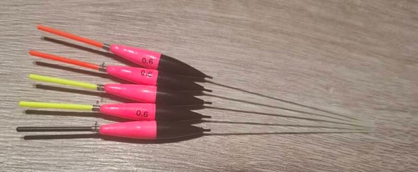 Limited  0,6 ( set 5 dobbers) zwart roze