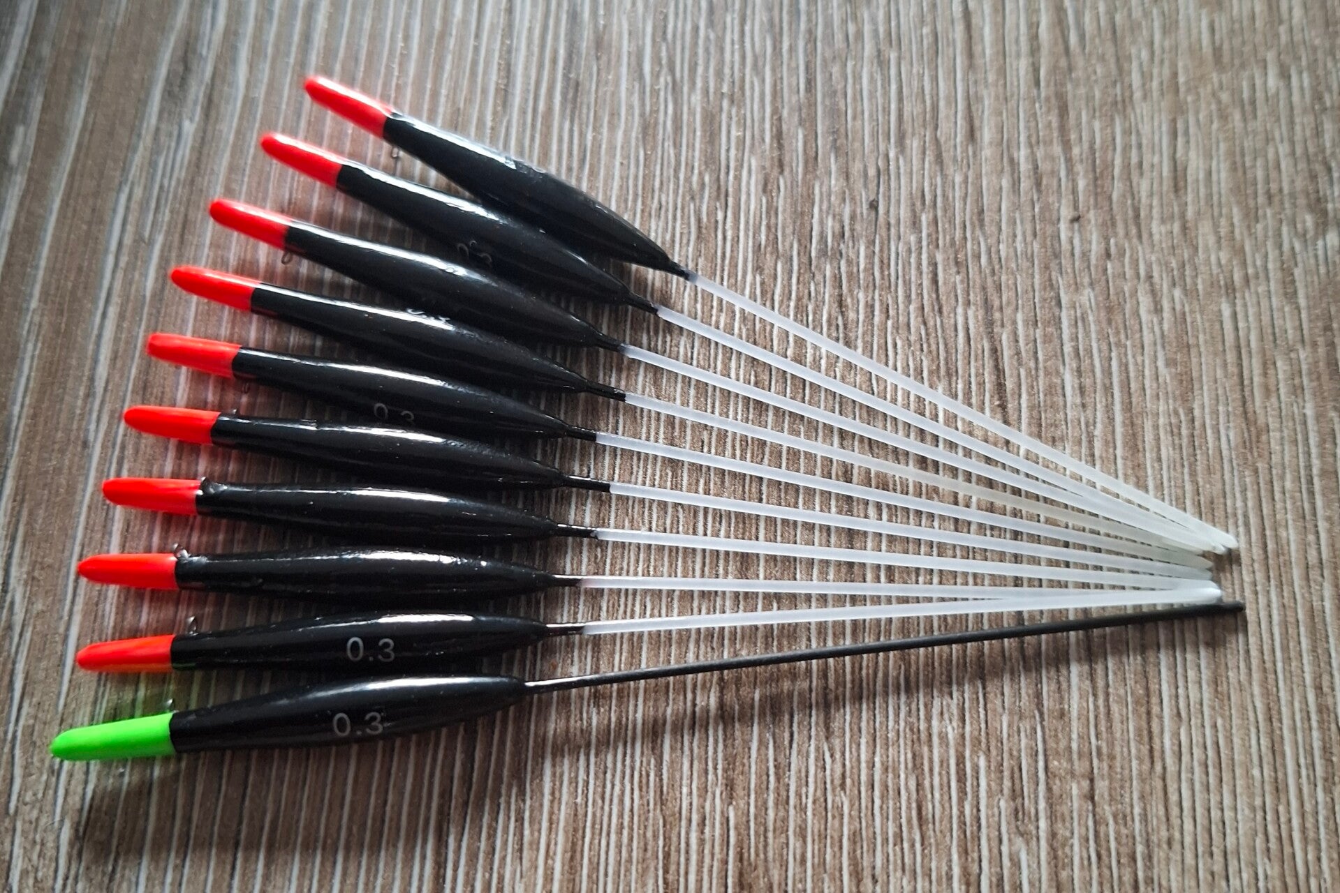 Limited koppen 0,3 ( set 10 dobbers)