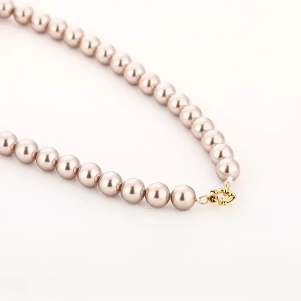 10mm Parel ketting, Champagne