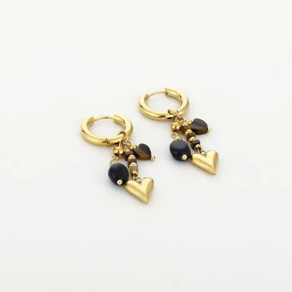 Bedels oorbellen, Gold