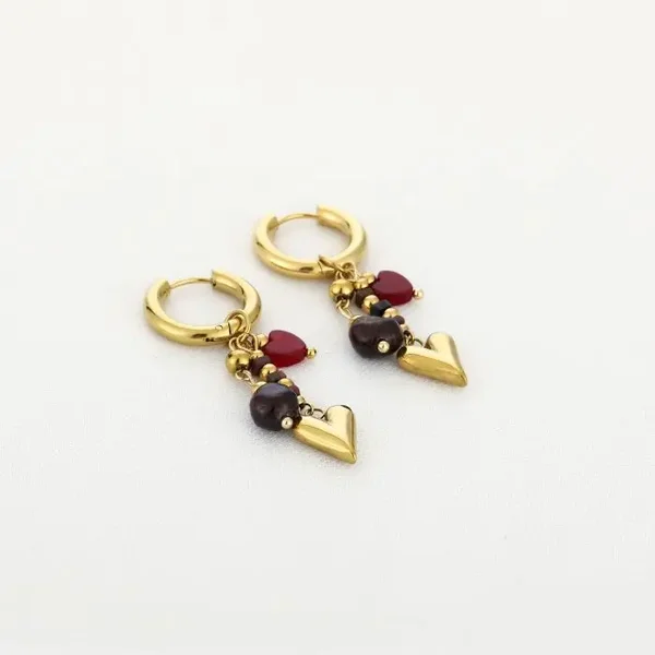 Bedels oorbellen, Gold