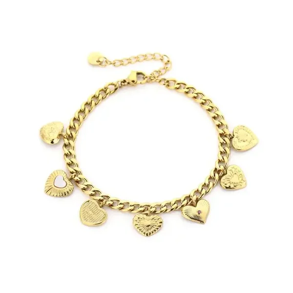 Hartjes bedels armband