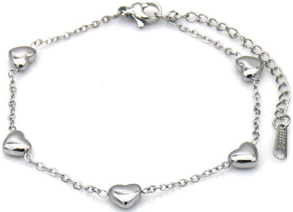 Silverlook Bracelet Hartjes,  16-21cm