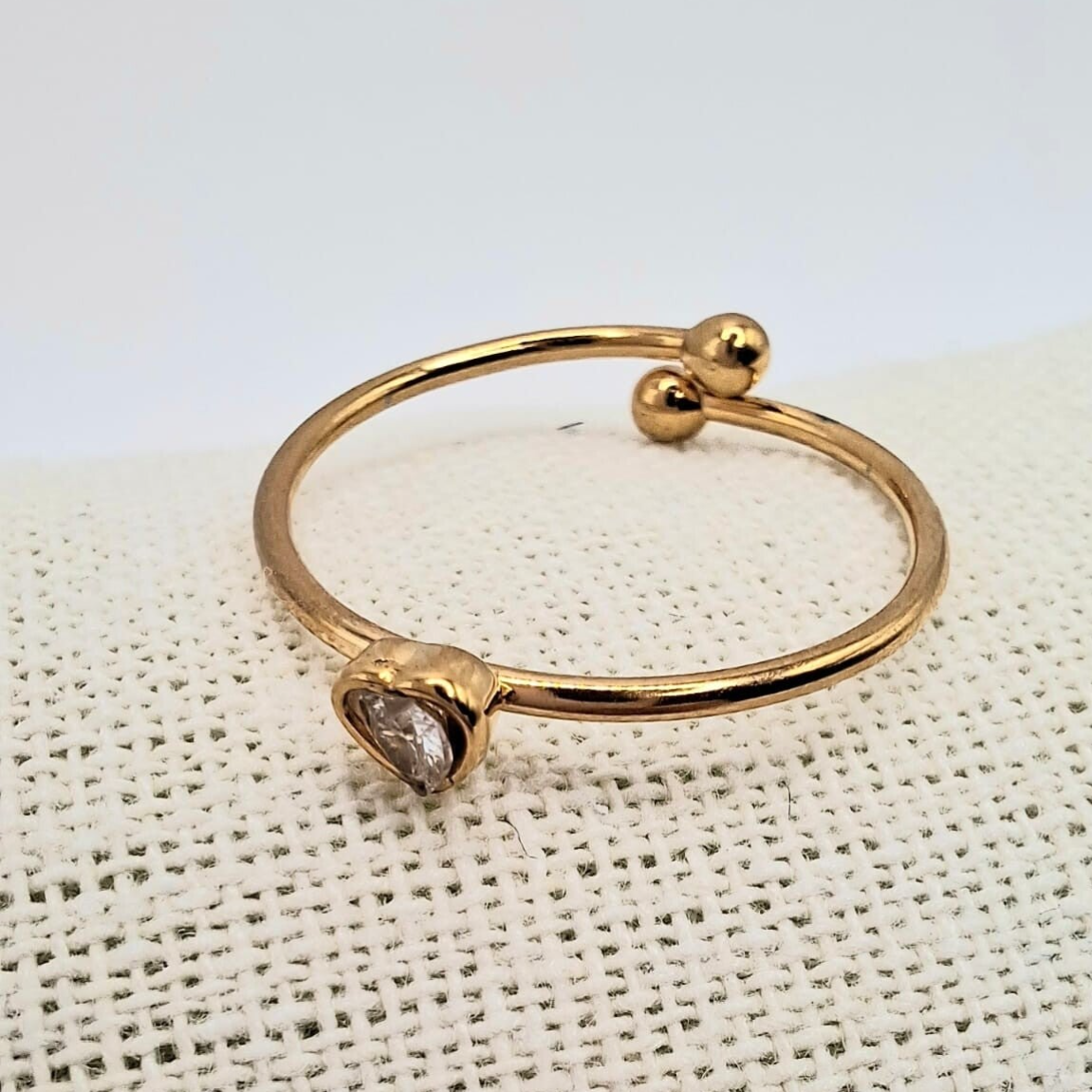 Ring met hartje (ziconia)