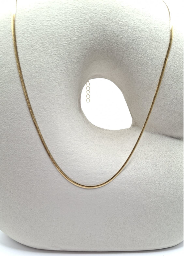 Platgeschakelde ketting, Goldlook 1,5 mm