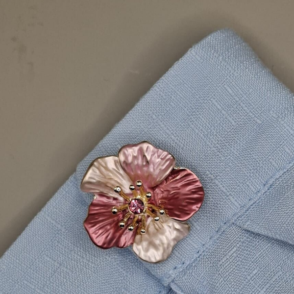 knoopbutton flower, set van 2