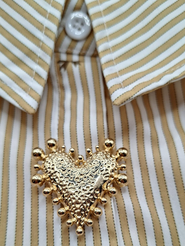 Set Knoopbuttons gouden hart