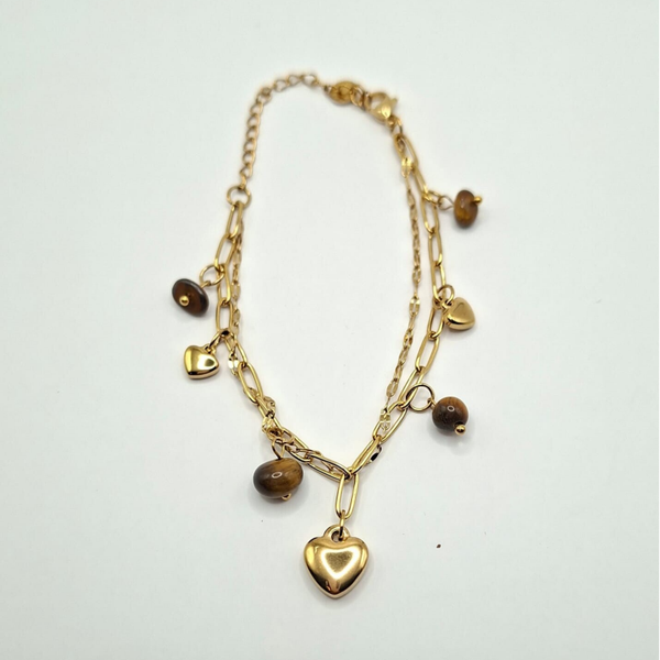 Bedelarmband met Hartje