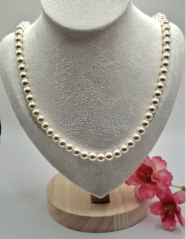 Necklace Glass Pearls 5mm