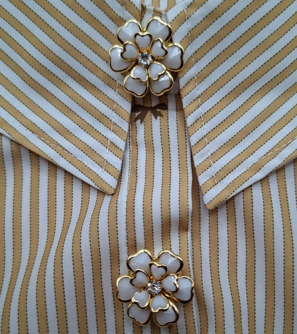 Set Knoopbuttons Bloem parelmoer