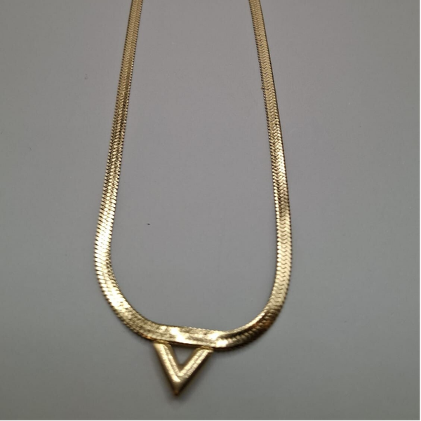 Platte gouden ketting