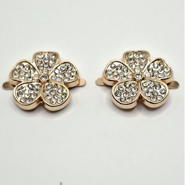 Veterkralen, set van 2, gold flower