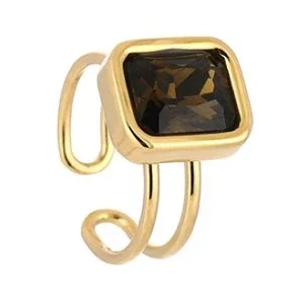 Basic ring met natuursteen