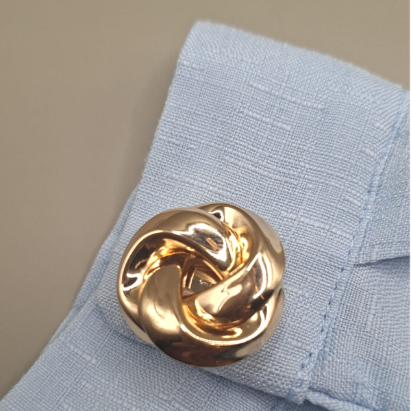 Knoopbutton gold, set van 2
