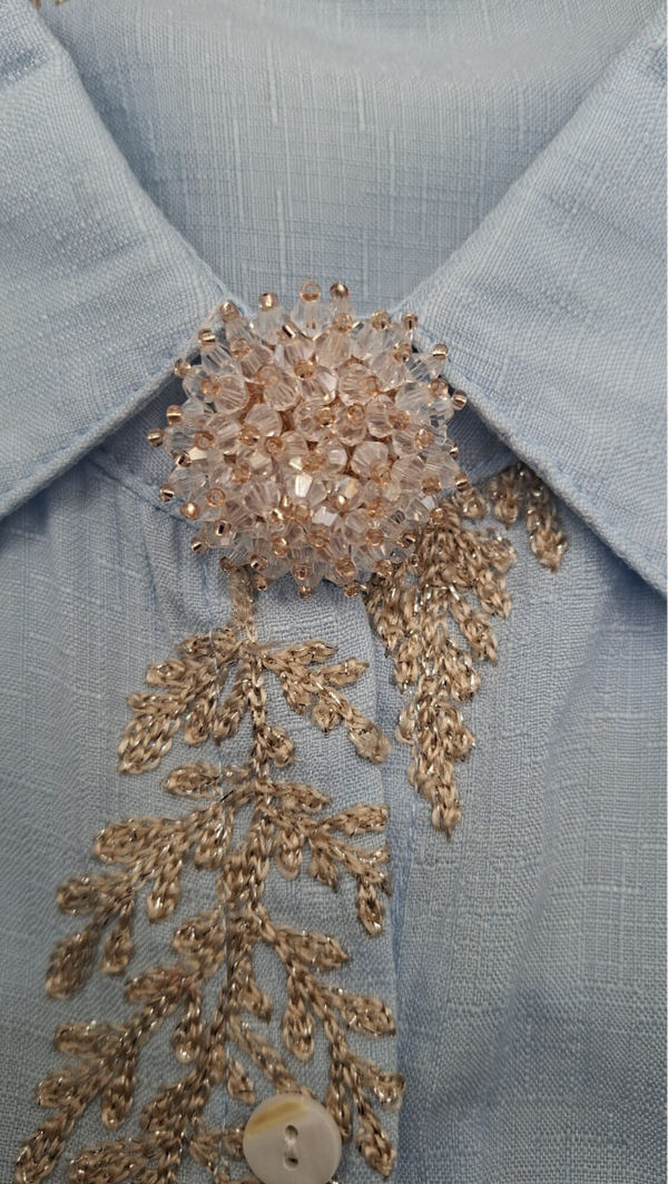 Knoopbutton kraaltjes, set van 2