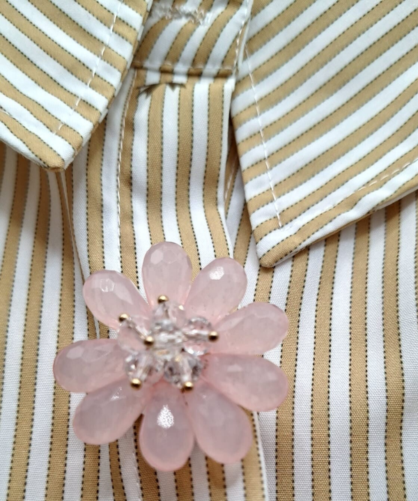 Set Knoopbuttons Bloem Roze