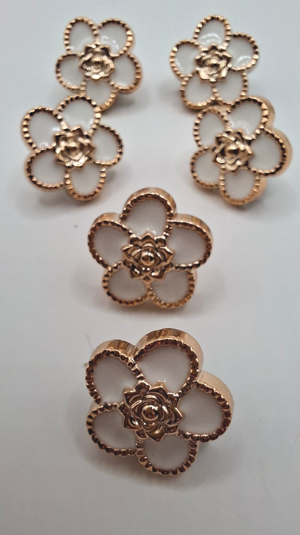 Set van 6 veterkralen, bloemen