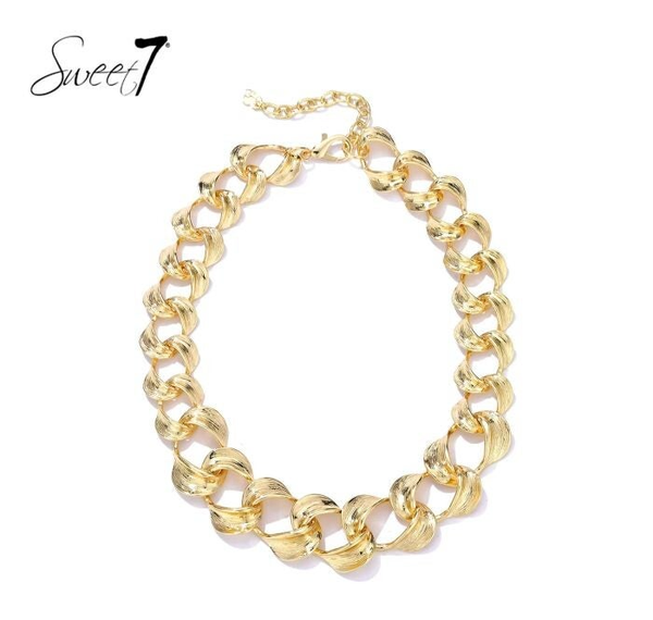 Korte gouden statement ketting