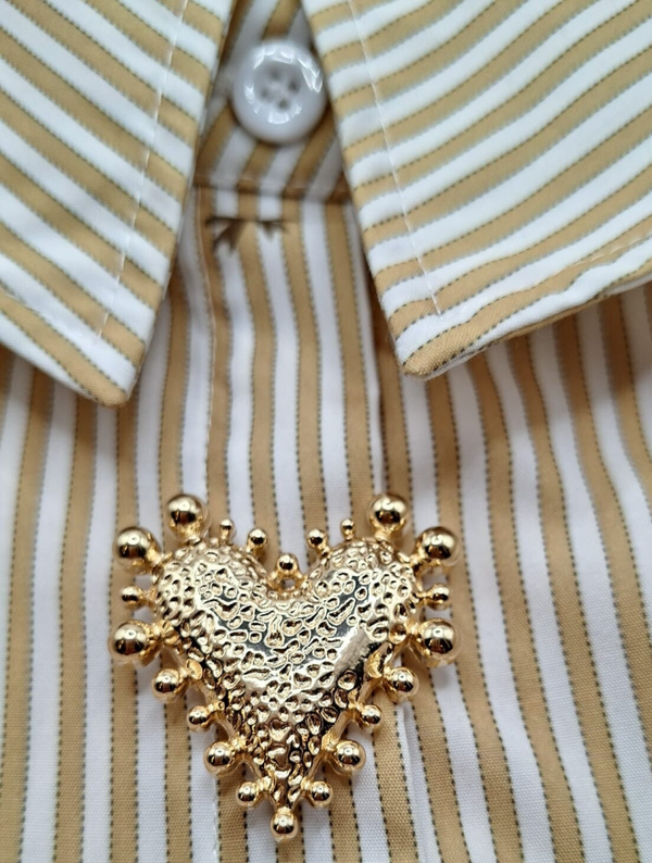 Set Knoopbuttons gouden hart