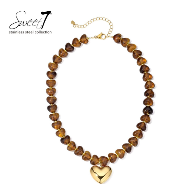 Kralenketting met hart