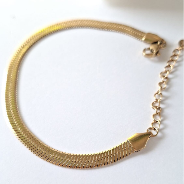 Armband, plat gold plated, 14 krt.