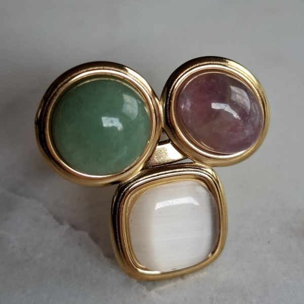 Ring met 3 stenen