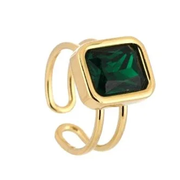 Basic ring met natuursteen