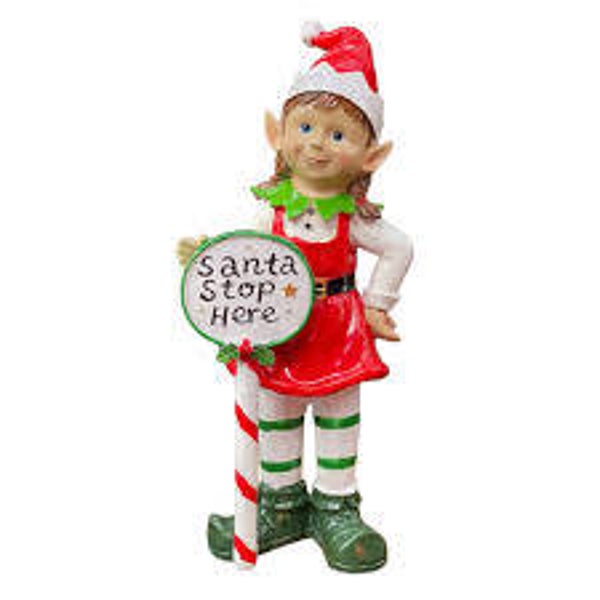 MELTING POT KERSTELF MEISJE – ‘SANTA STOP HERE’