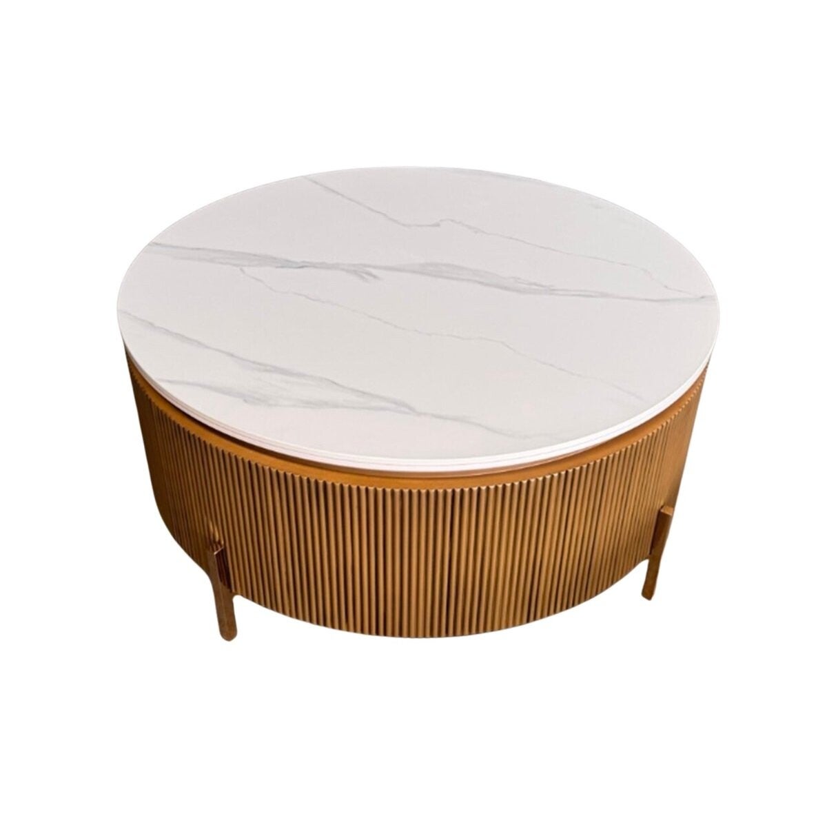 Loqum ronde salontafel wit