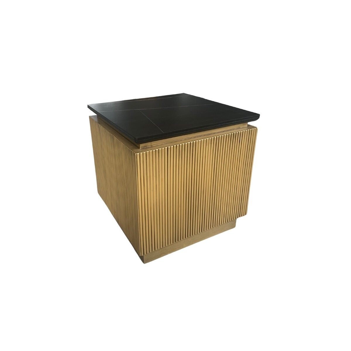 Loqum bijzettafel vierkant zwart