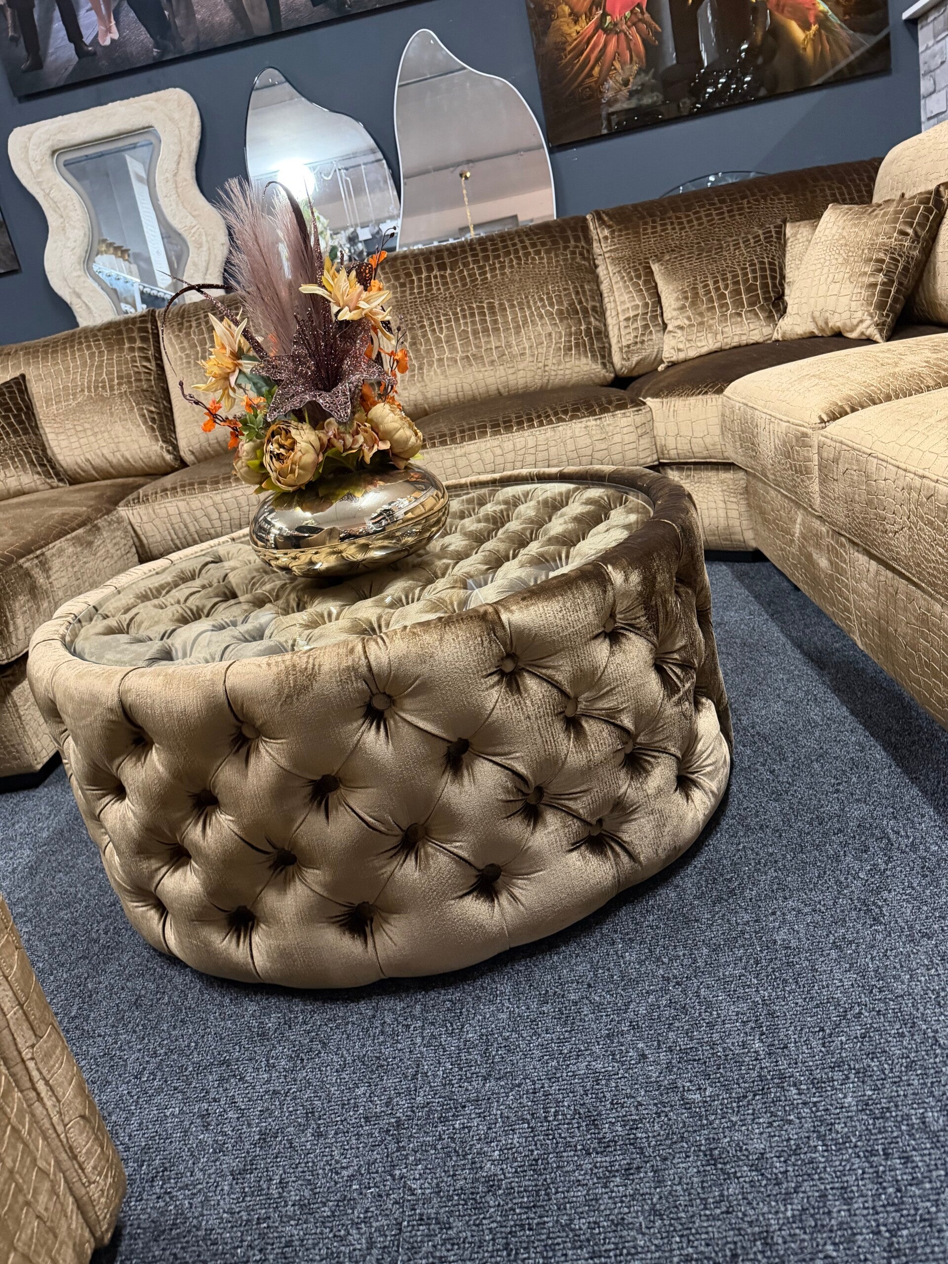 Luxe ronde salontafel kemer 104
