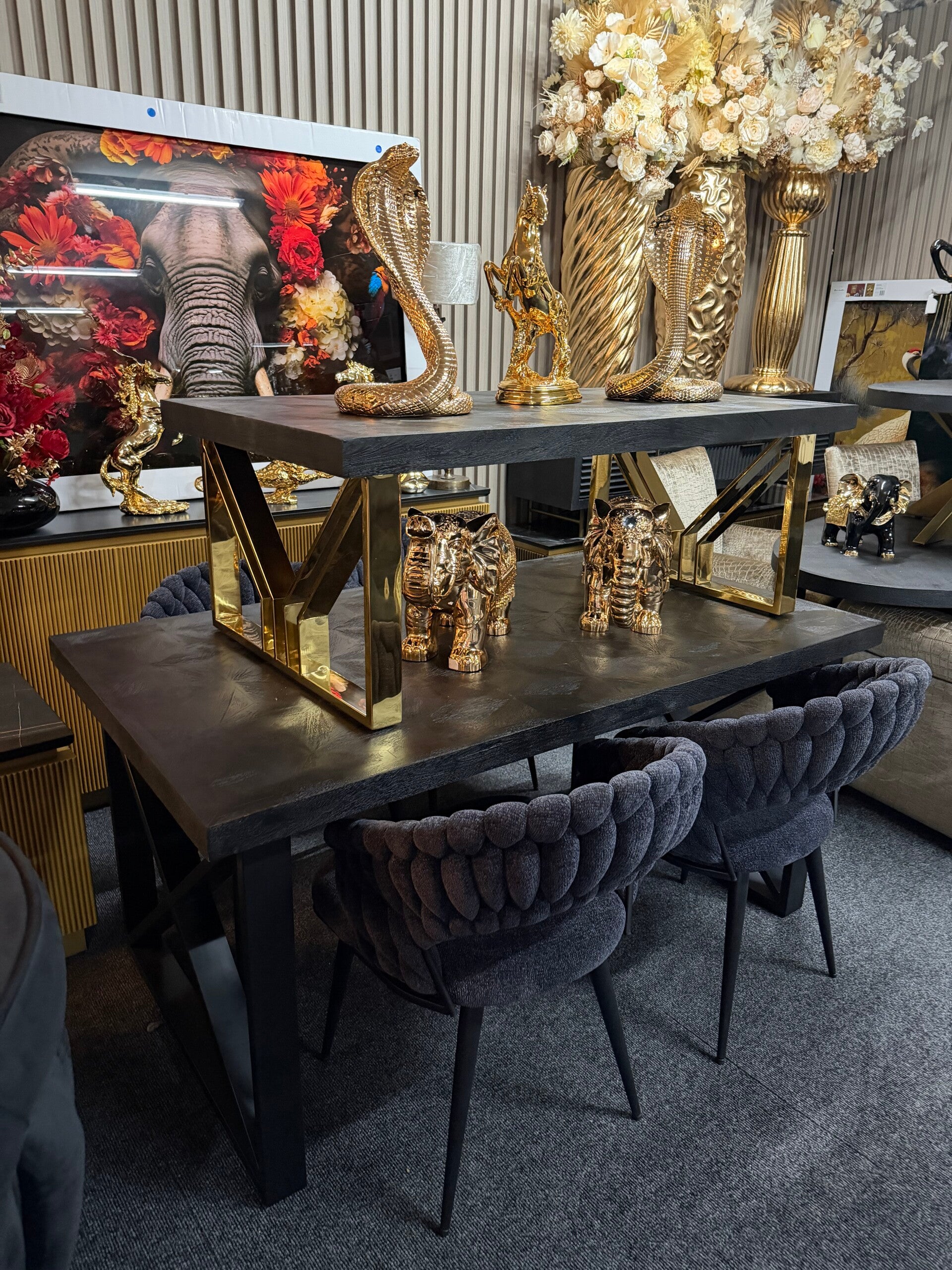 Star visgraat goud zwart set €500