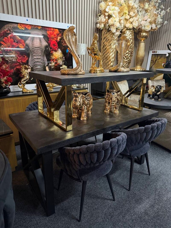 Star visgraat goud zwart set €500