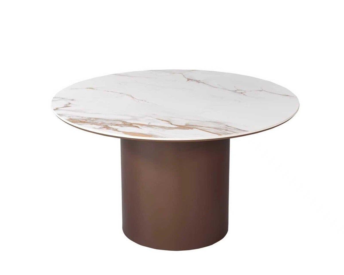 Brown Isabella eettafel rond
