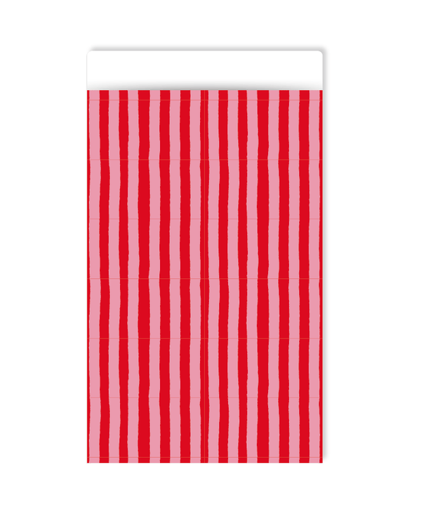Cadeauzakjes - M - soft stripes - 10 stuks