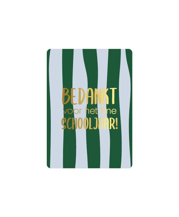 Kaart - bedankt voor het fijne schooljaar! - mini