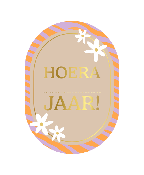 Kaart - hoera .. jaar